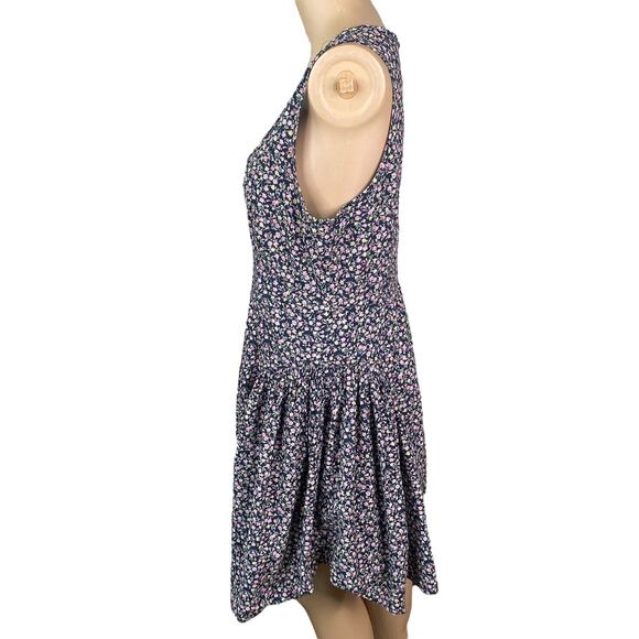 Anthropologie Maeve Y2K Alyssum Ditsy Floral Bustled Laganlook Dress SZ 12 - Picture 9 of 12